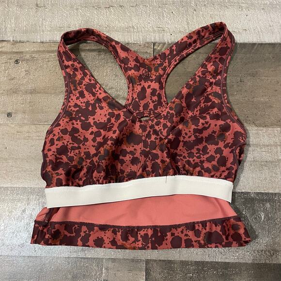 Sage Women's 2 Pc Set Longline Sports Bra & Leggings Inkspot Print sz XS - Picture 13 of 13